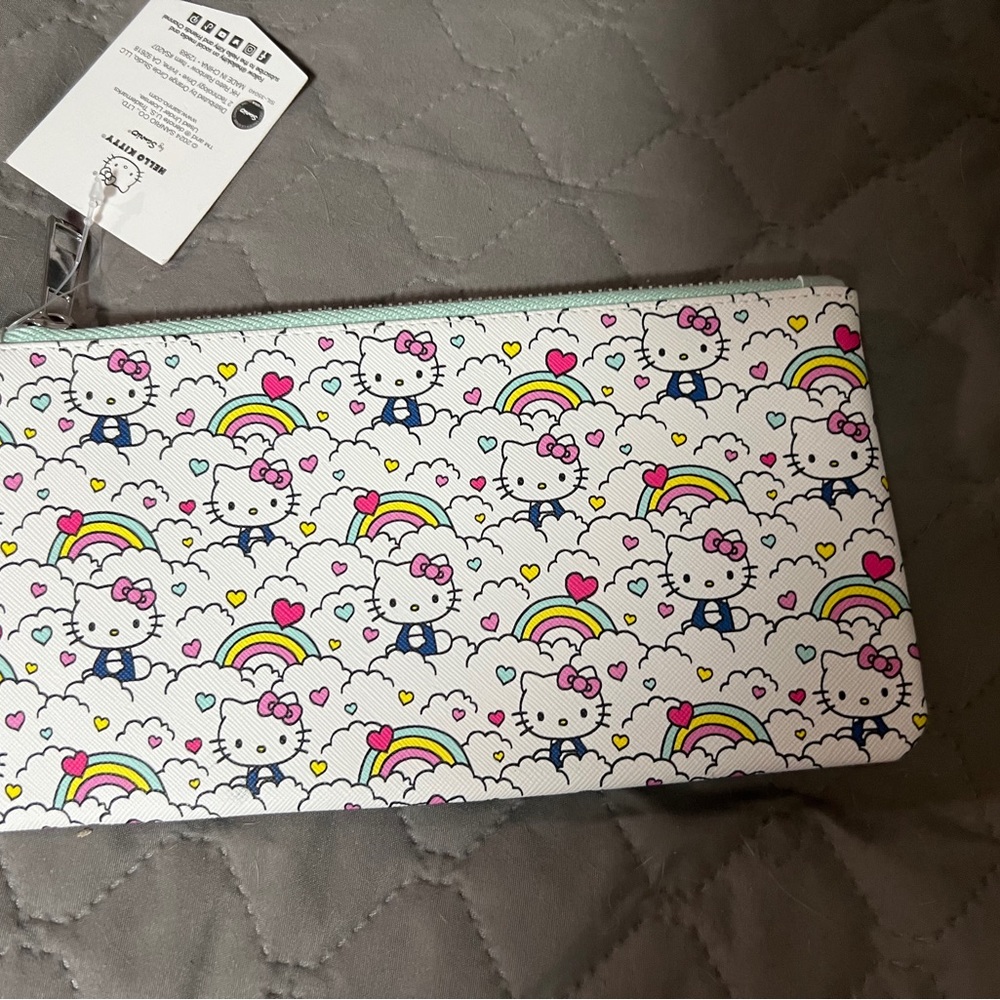 Hello kitty pencil pouch and spiral notebook set
